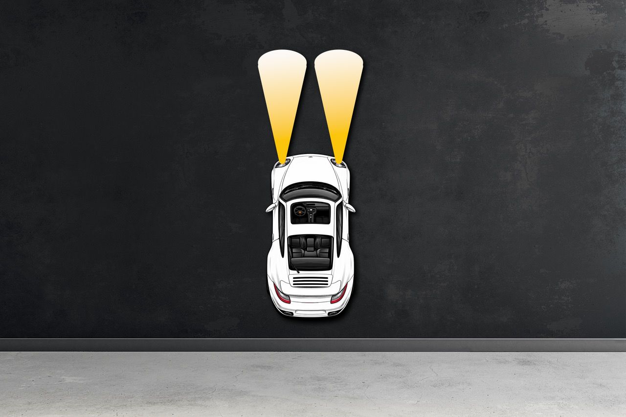 PCAR Headlights White