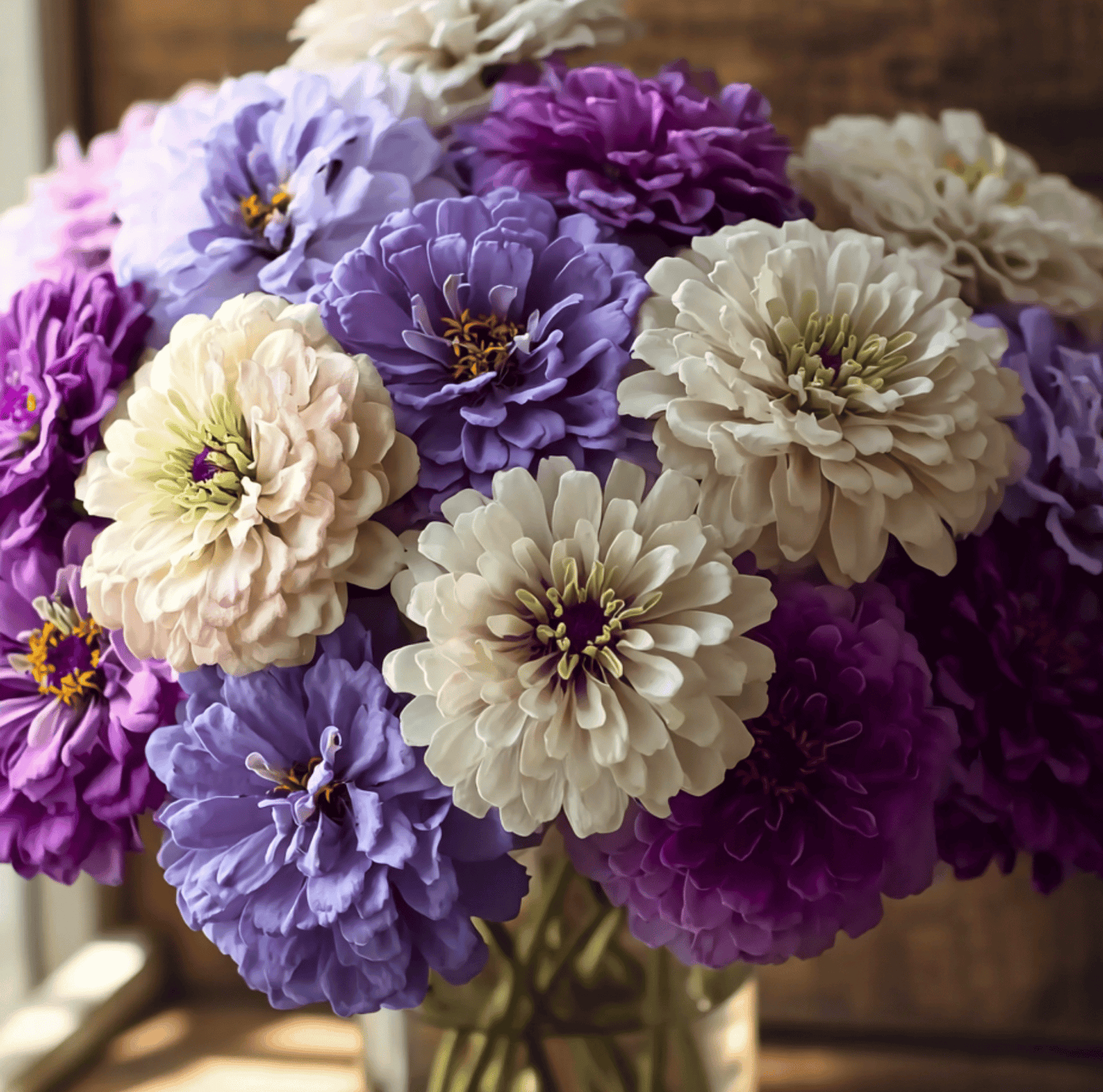Blueberry Cheesecake Zinnia ā 100 Seeds