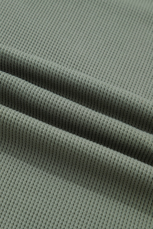 Miriam Ribbed Lace Patchwork Long Sleeve Top