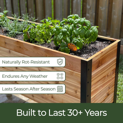 18″ x 18″ Planter Box - 24" TALL / Select Grade