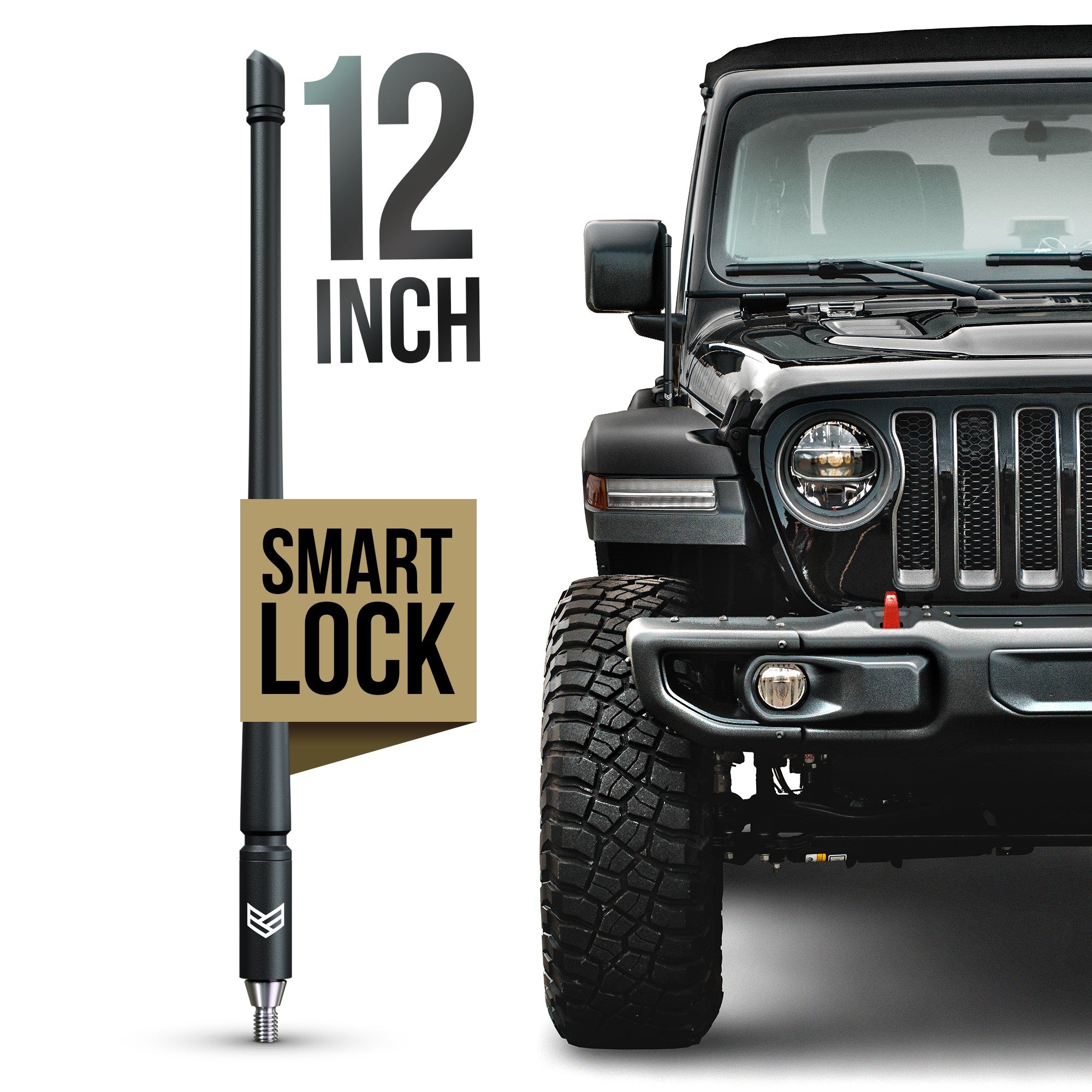 JEEP SMARTLOCK™ SHORT FLEXIBLE ANTENNA 12 INCH (NEW!)