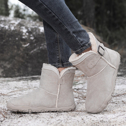 Unisex Warm Fleece-Lined Snow Boots – Anti-Slip Winter Boots
