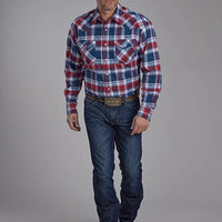 Roper 2205 Flannel (Red) - Men's Western Shirt