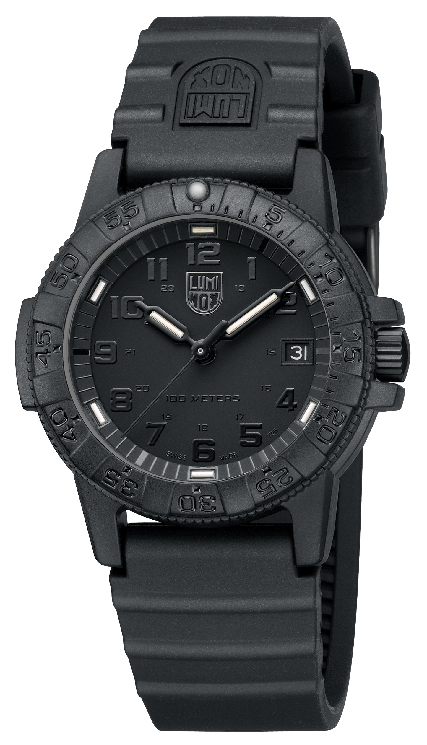 Leatherback SEA Turtle, 39 mm, Outdoor Watch, Blackout