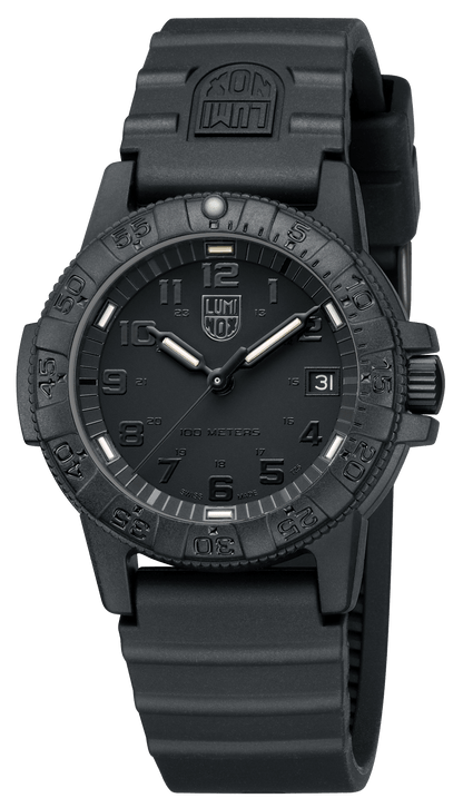 Leatherback SEA Turtle, 39 mm, Outdoor Watch, Blackout
