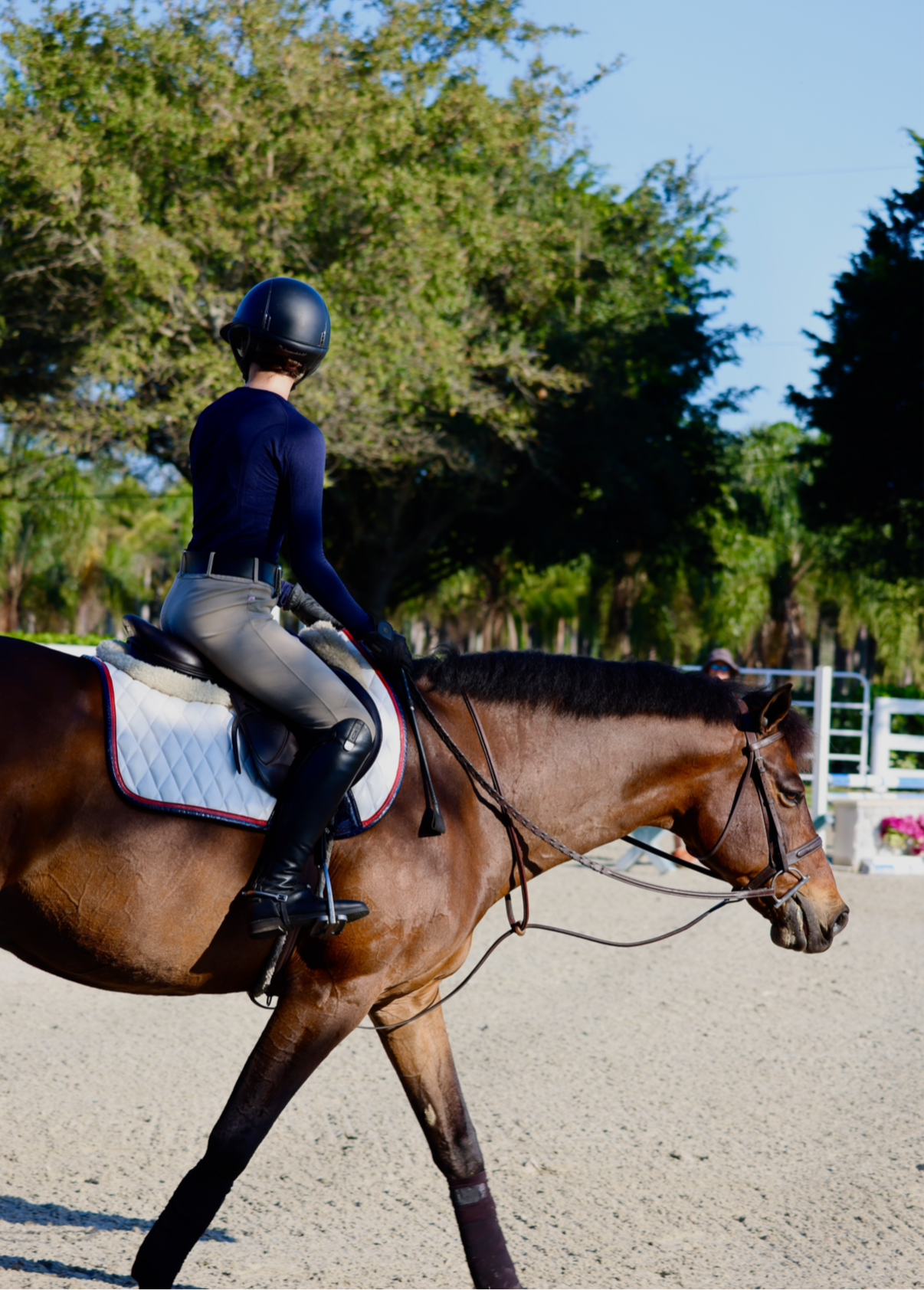 Jump Saddle Pad | White
