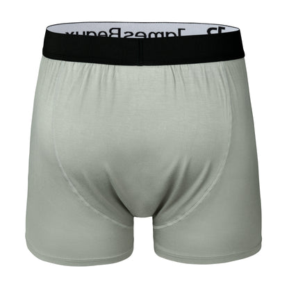 Men's Bamboo Boxer Shorts - Ultra-Soft & Breathable Underwear (Gray)