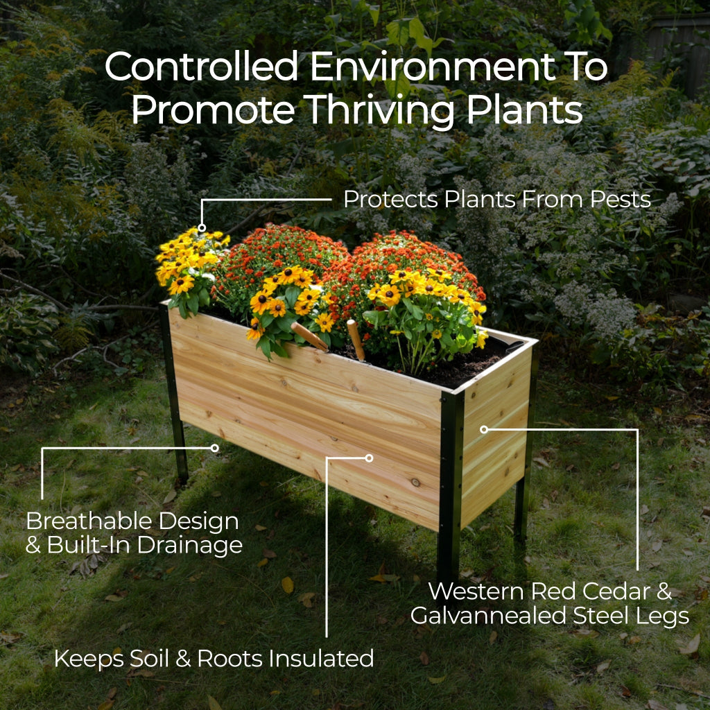 18" x 60" Raised Garden Bed - 30" TALL / Select Grade