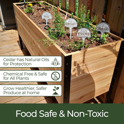 18″ x 24″ Raised Garden Bed - 30" TALL / Select Grade