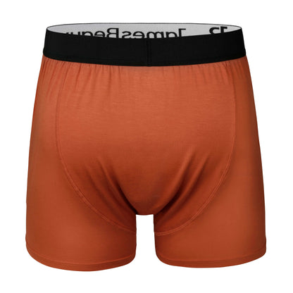 Men's Orange Bamboo Anti-Chafing & Breathable Boxer Shorts (3-Pack)