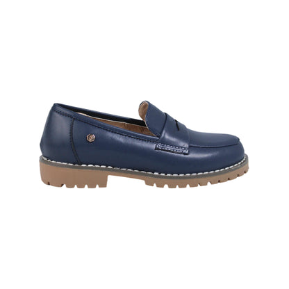Navy Leather