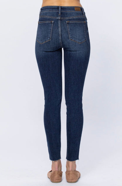 Judy Blue Button Fly Skinny Jeans