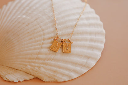 Gold Vermeil Scapular Necklace