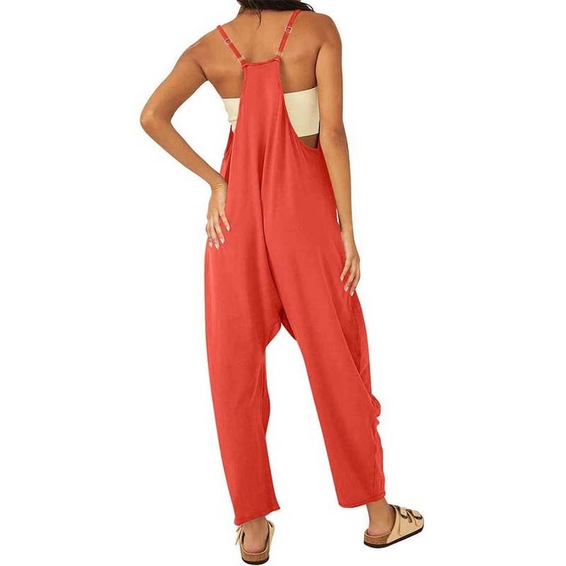 Feisty Orange jumpsuit overalls