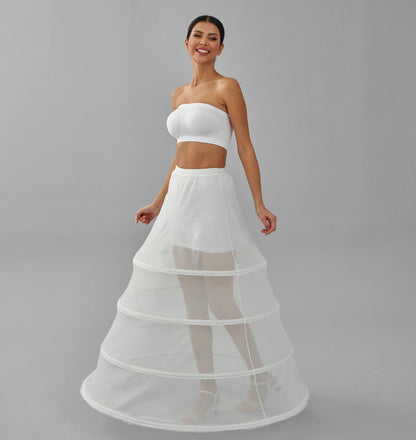 Hoop Skirt, Tulle Underskirt, Wedding Dress Underskirt, White Petticoat Skirt
