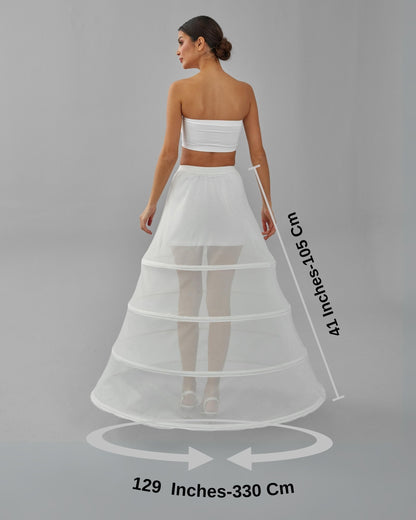 Hoop Skirt, Tulle Underskirt, Wedding Dress Underskirt, White Petticoat Skirt
