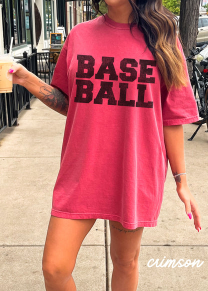 *BASEBALL University Tee *12 Colors (S-4X)