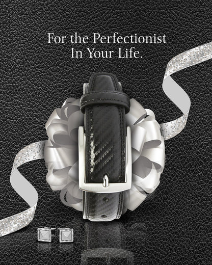 Genuine Leather Belt for Men – Zinc Alloy Buckle, 1.25" Strap