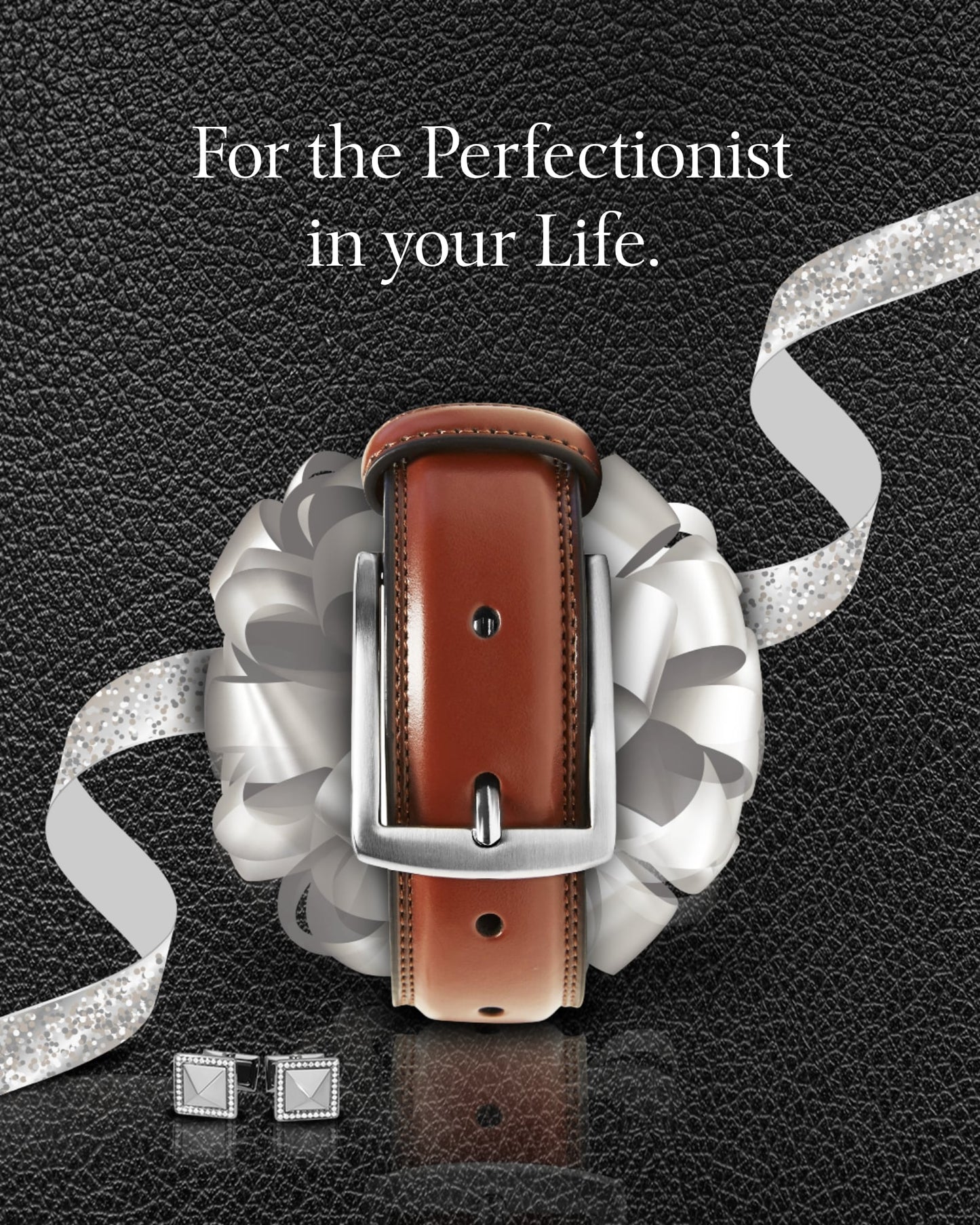 Genuine Leather Belt for Men – Zinc Alloy Buckle, 1.25" Strap