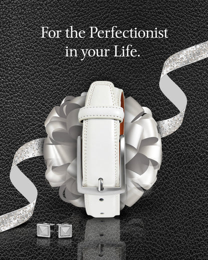 Genuine Leather Belt for Men – Zinc Alloy Buckle, 1.25" Strap