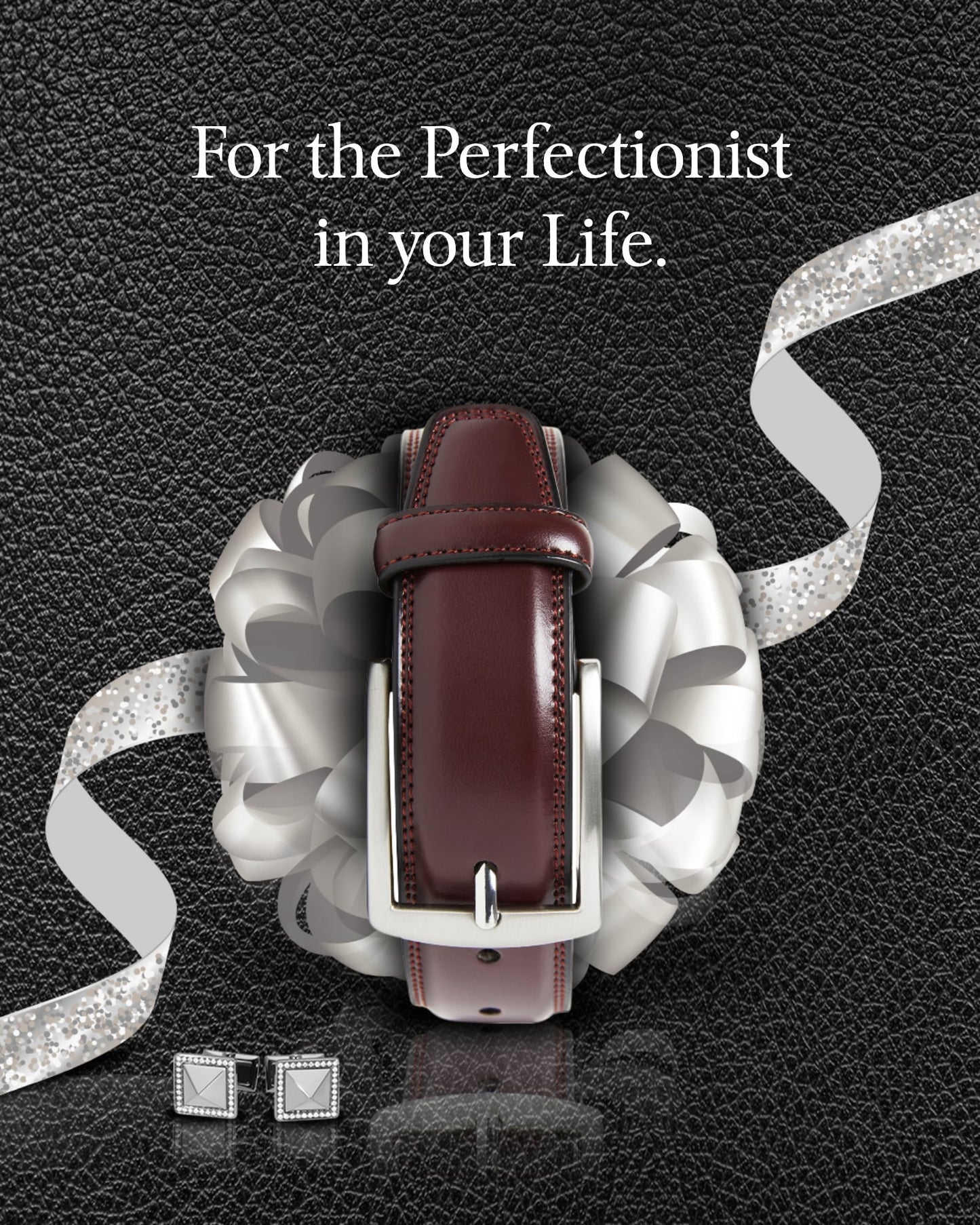 Genuine Leather Belt for Men – Zinc Alloy Buckle, 1.25" Strap