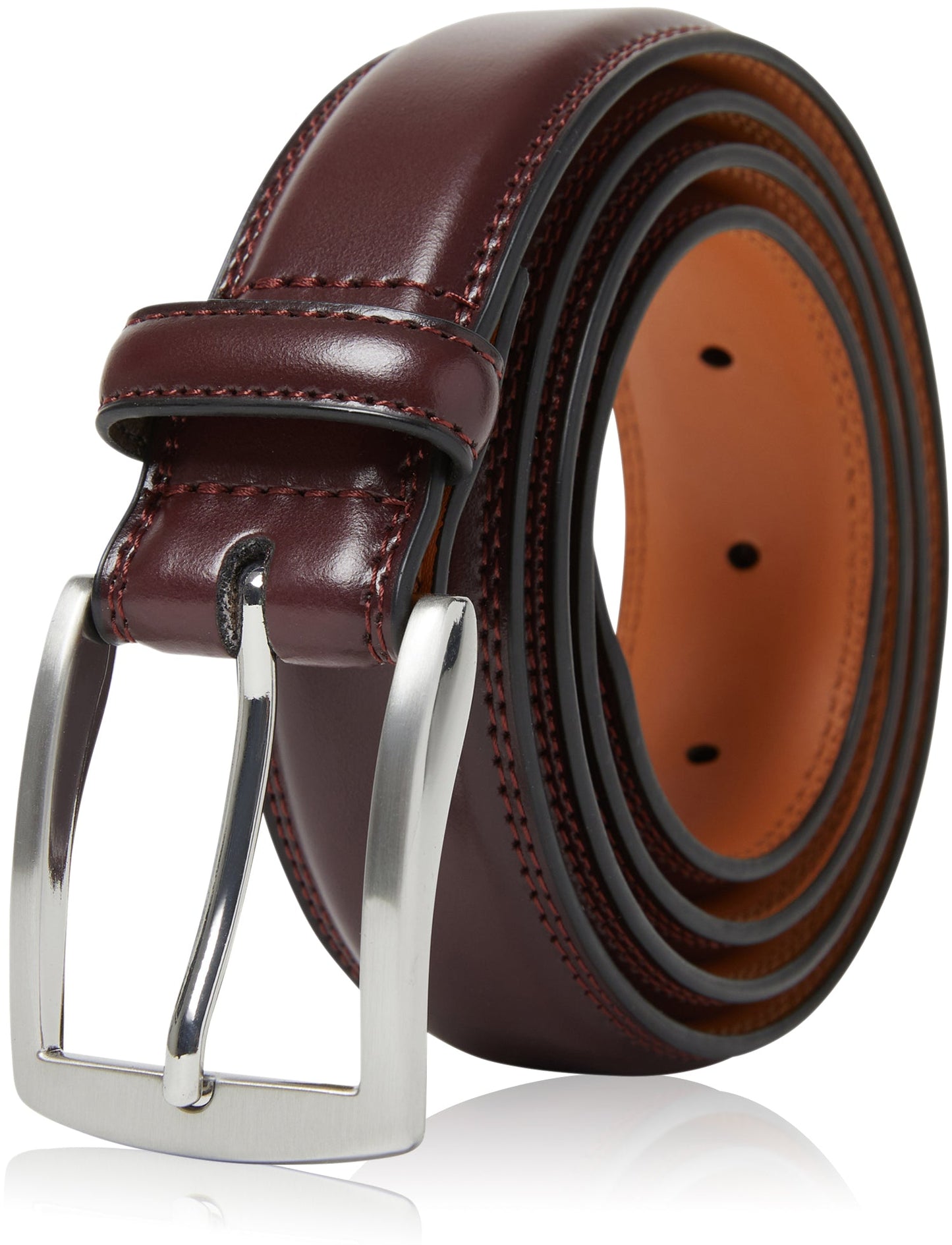 Genuine Leather Belt for Men – Zinc Alloy Buckle, 1.25" Strap