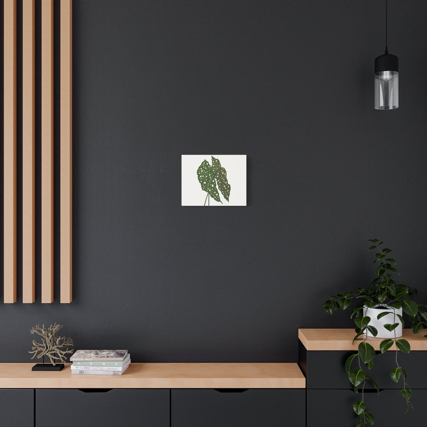 Begonia Maculata Canvas Print – Botanical Wall Art