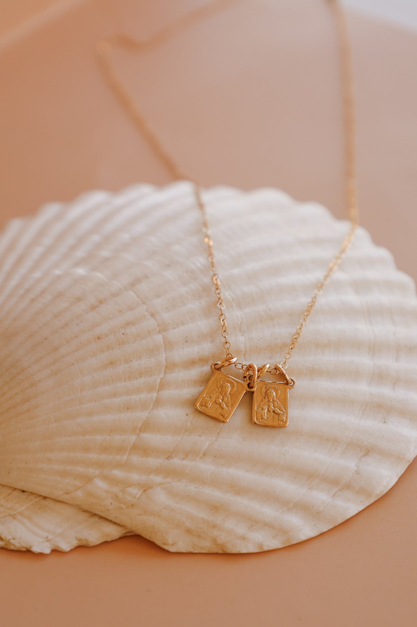 Gold Vermeil Scapular Necklace
