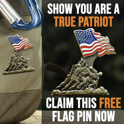 Iwo Jima 80th Anniversary Enamel Pin