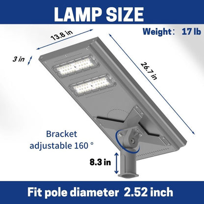 100 W 200W Commercial solar street light-Stay on