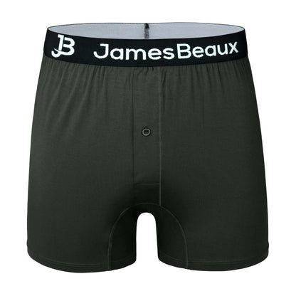 Men's Bamboo Anti-Chafing & Breathable Boxer Shorts (3-Pack) | Black
