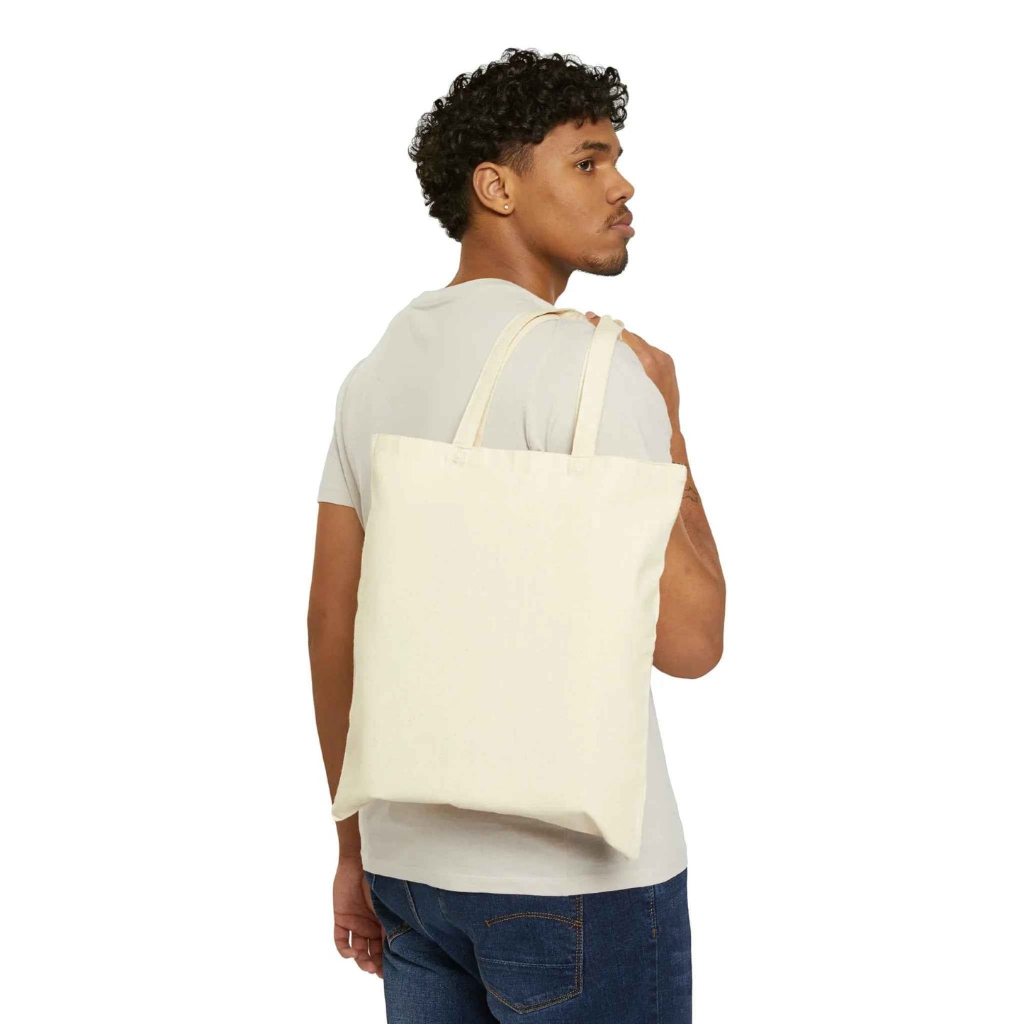 Melting Monstera Albo Canvas Tote Bag – Eco Friendly Everyday Carry