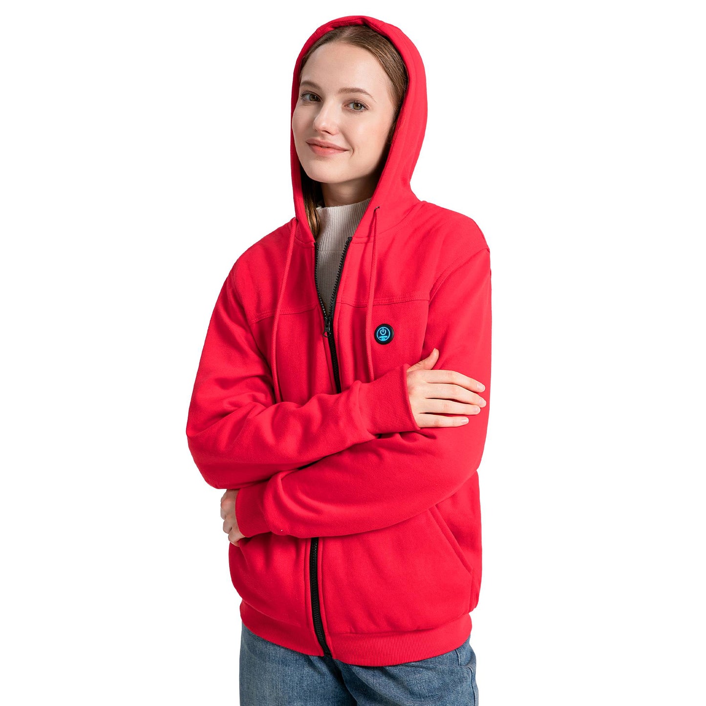 ANTARCTICA GEAR Heated Hoodie Sweater for Men with 12V 20000mAh Battery Pack