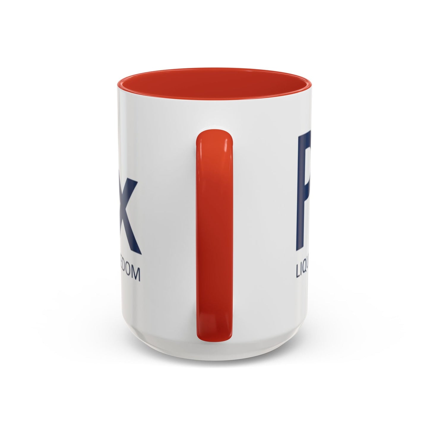 Patriox Accent Coffee Mug — American Flag Drop Logo, 'Water for Health Freedom'