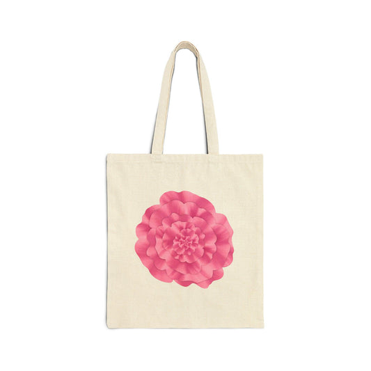 Peony Canvas Tote Bag – Eco Friendly Everyday Carry