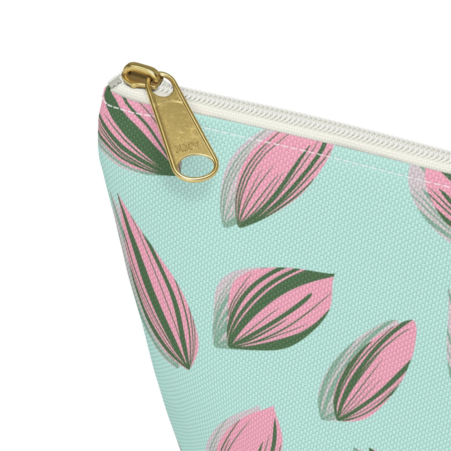 Tradescantia Nanouk Pattern Accessory Pouch – Zippered Catch-All With T-Bottom