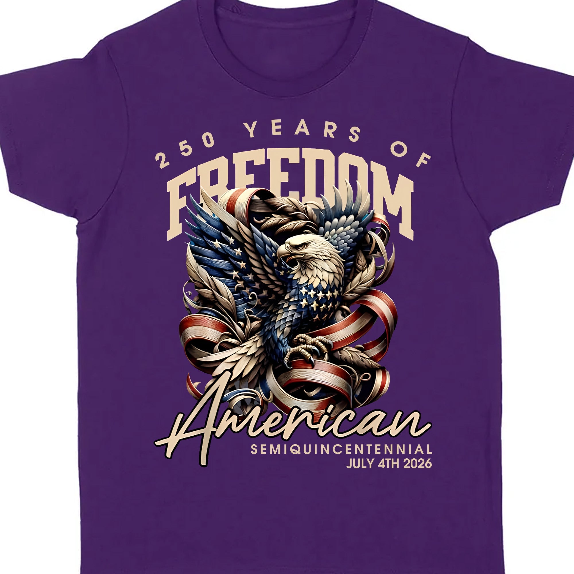 250 Years Of Freedom Shirt | Happy 250th Birthday USA Shirt | America 250th Anniversary Tee | American Semiquincentennial 4th Of July T-Shirt 682536