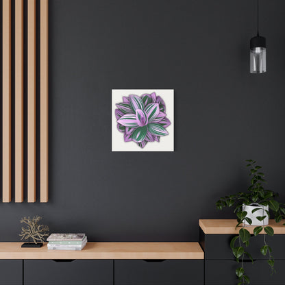 Tradescantia Nanouk Canvas Print – Botanical Wall Art