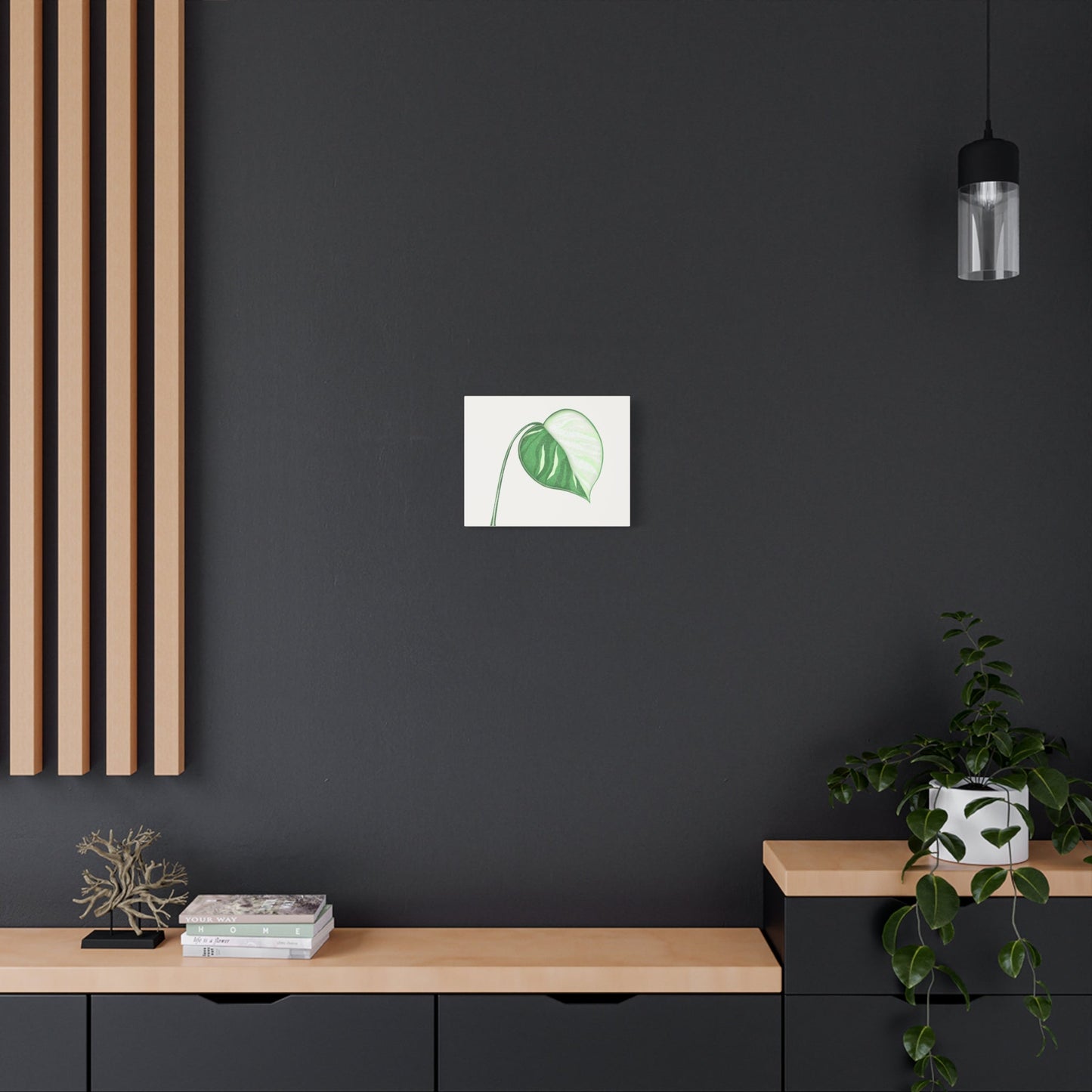 Monstera Albo Canvas Print – Botanical Wall Art