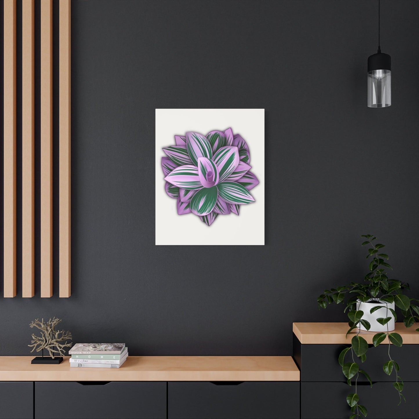 Tradescantia Nanouk Canvas Print – Botanical Wall Art