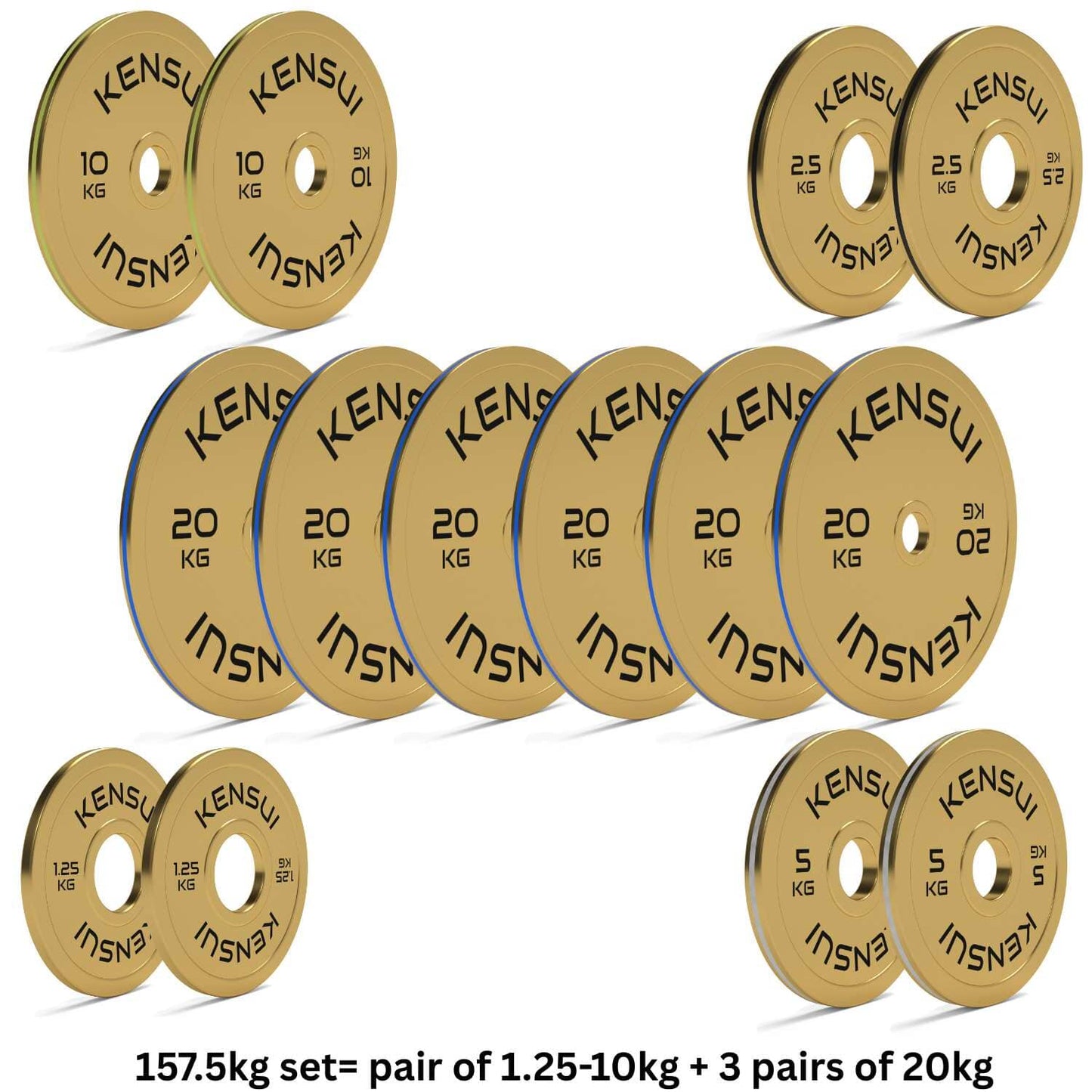 Calibrated Gold Weight Plates (KGS)