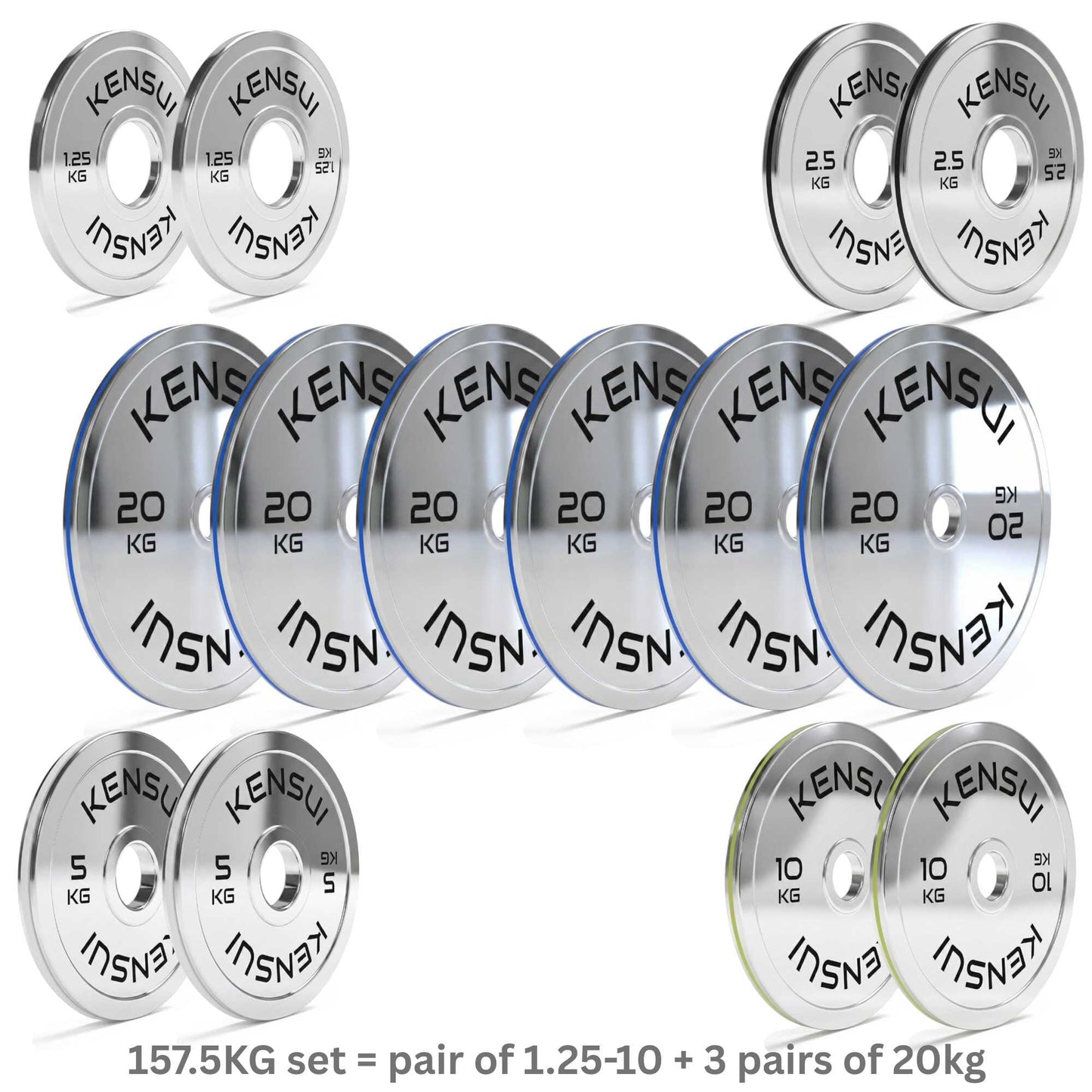Calibrated Chrome Weight Plates (KGS)