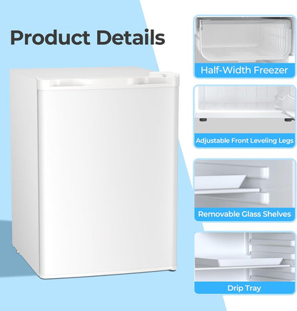 2.6\3.2 cu. ft Mini Fridge with Freezer