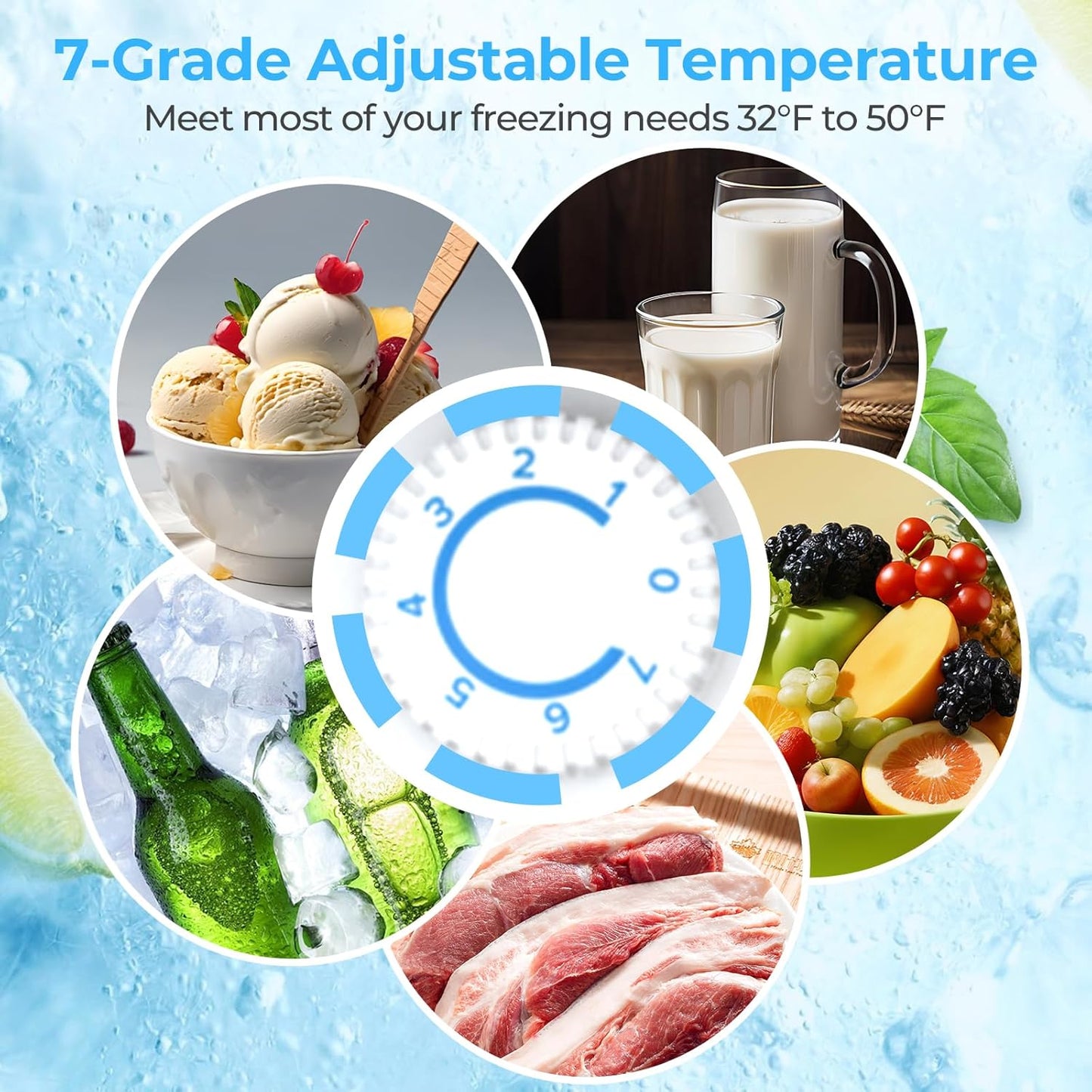 2.6\3.2 cu. ft Mini Fridge with Freezer