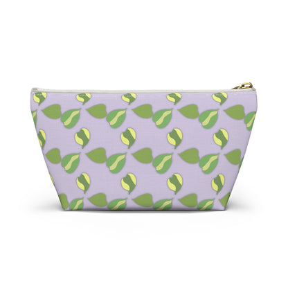 Hoya Kerrii Pattern Accessory Pouch – Zippered Catch-All With T-Bottom
