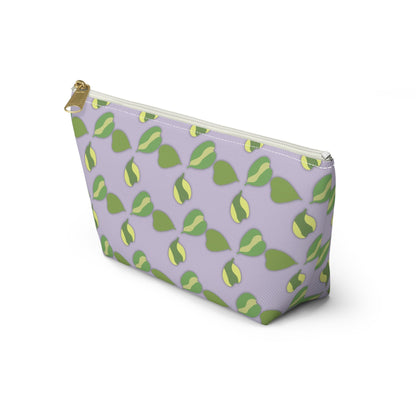 Hoya Kerrii Pattern Accessory Pouch – Zippered Catch-All With T-Bottom