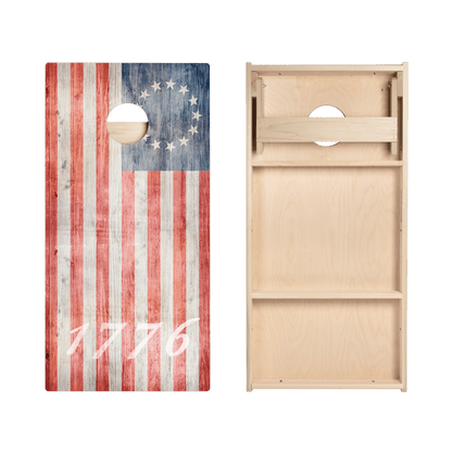 1776 American Flag Star Cornhole Boards