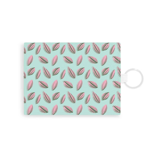 Tradescantia Nanouk Pattern Card Holder – Vegan Leather Slim Wallet