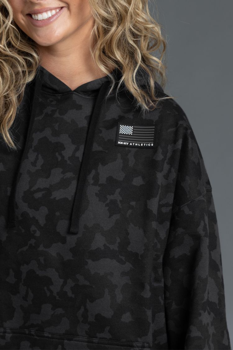 Camo Flag Boyfriend Hoodie (XX)