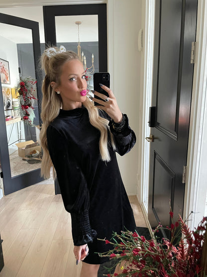 Black Velvet Party Dress